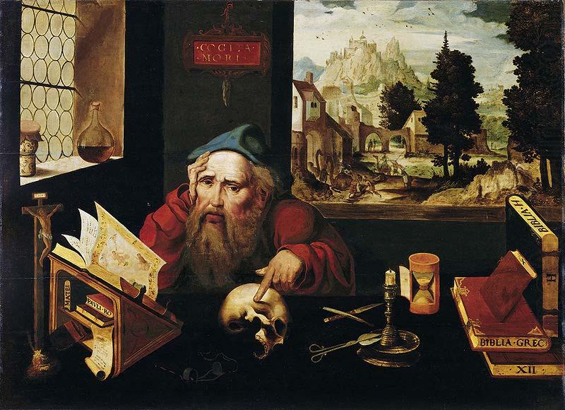 Joos van cleve Der heilige Hieronymus im Gehaus china oil painting image